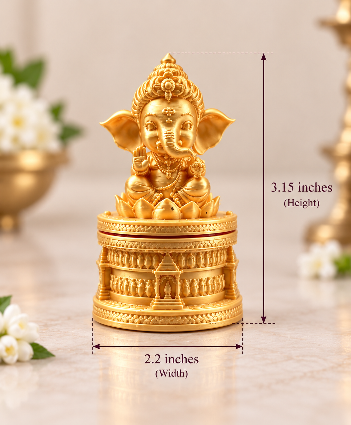 Ganesh kumkum Box