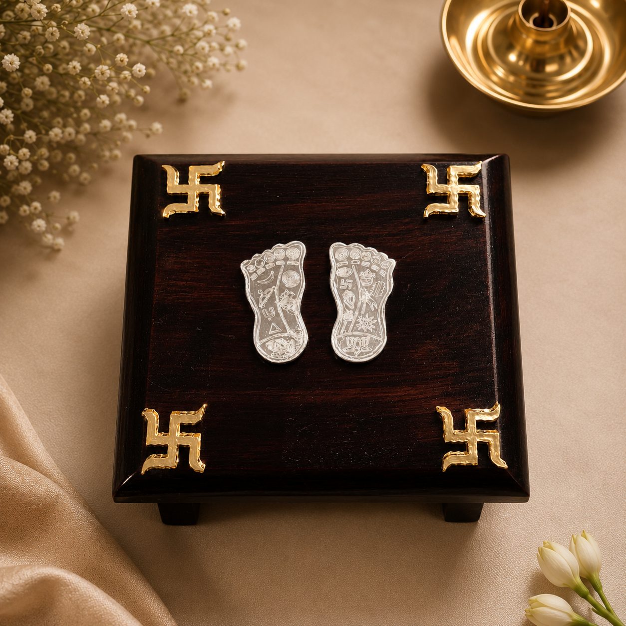3x3 Vishnu Charanam- Swastik