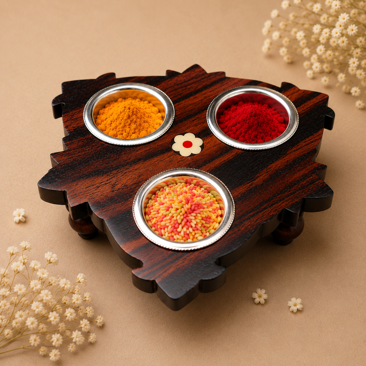 3 in 1 Haldi kum kum Holder