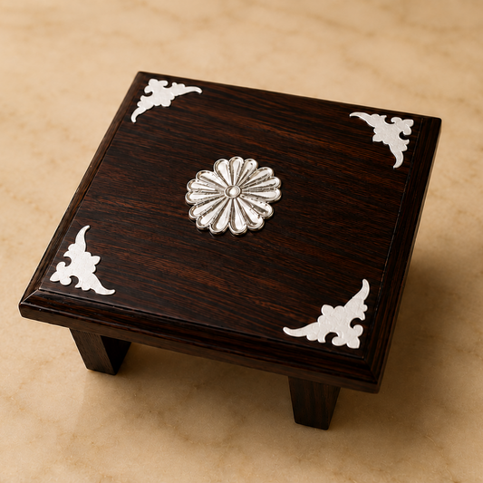 Deva Peetam with Flower 3 X 3 Inches