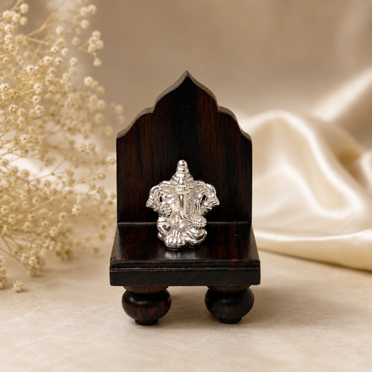 Mini Simhashan with Ganesh